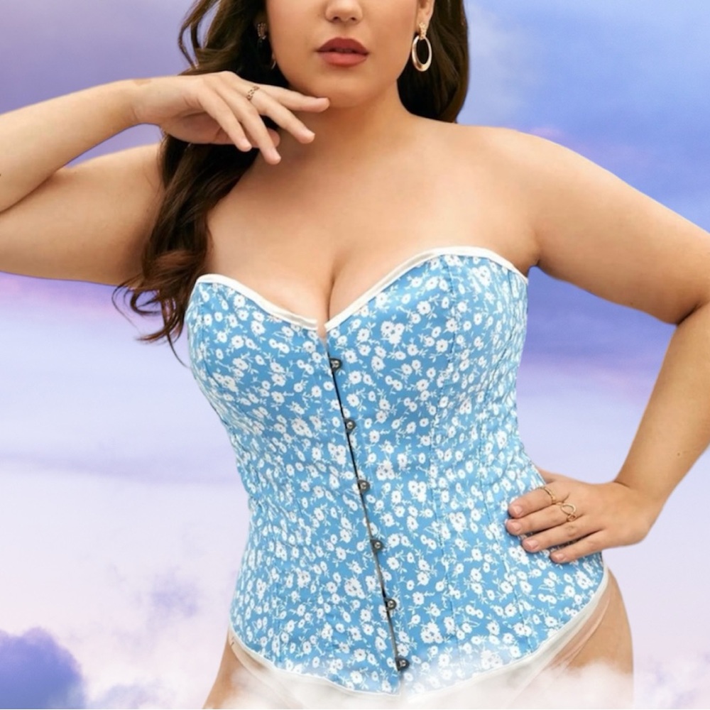 Plus size Flower corset